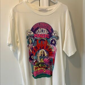 NWOT Daydreamer Electric Magic Led Zeppelin Tee - Cream and Multicolor